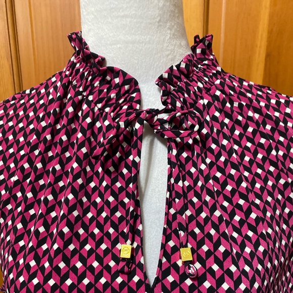 Michael Michael Kors Geometric Sleeveless Print Top - Picture 3 of 4